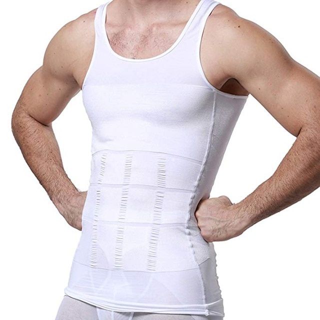 Men Slimming Body Shaper Tummy Shaper Vest Slimming Underwear Corset Waist Waist Cincher Men Bodysuit Dropship
