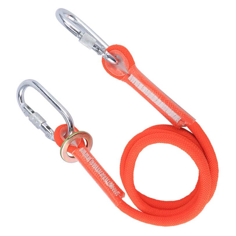 Aerial Work Protective Rope 1.6M Small Buckle Safety Belt Outdoor Construction Insurance Lanyard