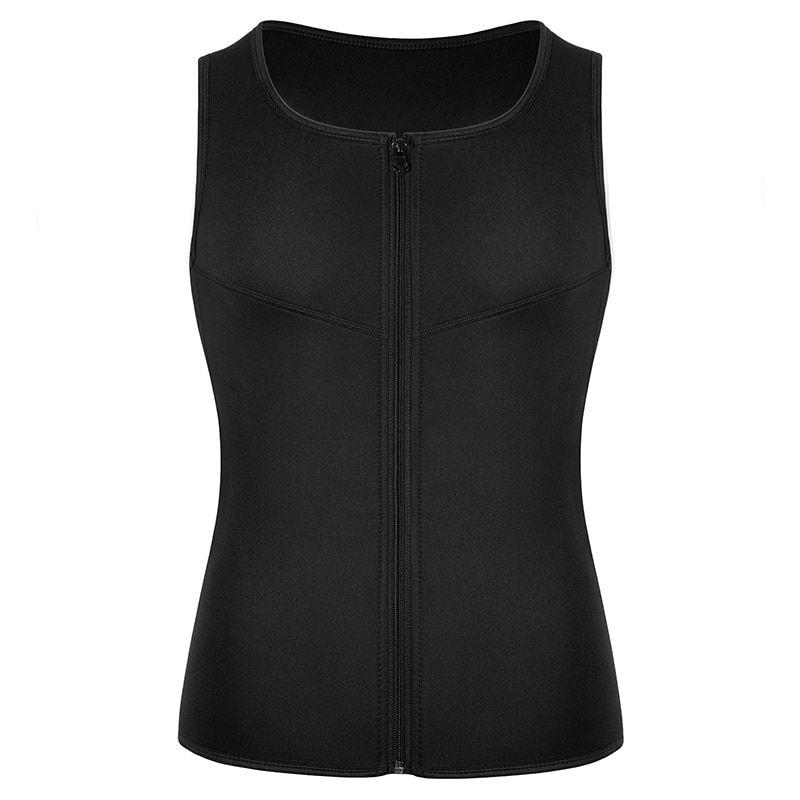 Men Waist Trainer Vest Sweat Sauna Suit Slimming Body Shaper Weight Loss Tank Tops Workout Undershirt Boobs Compression Shirts