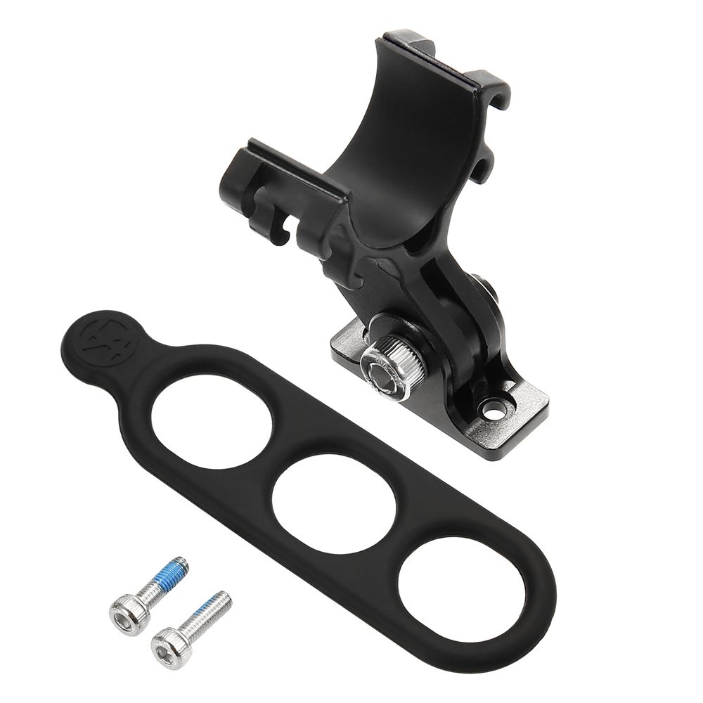 S81 Aluminum Alloy Camera Holder Mount with Bike Light Holder Rubber Strap Headlight Clamp