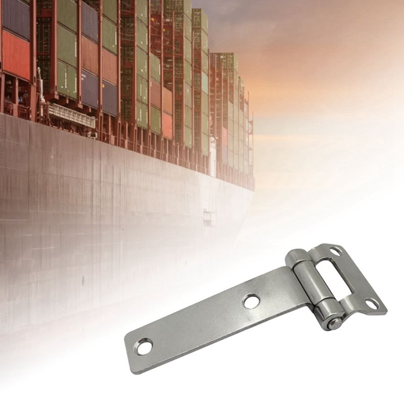 1 Pair Stainless Steel T Type Container Hinges Deck Cabinet Door Hinge for Marine Boat Yacht Accessories