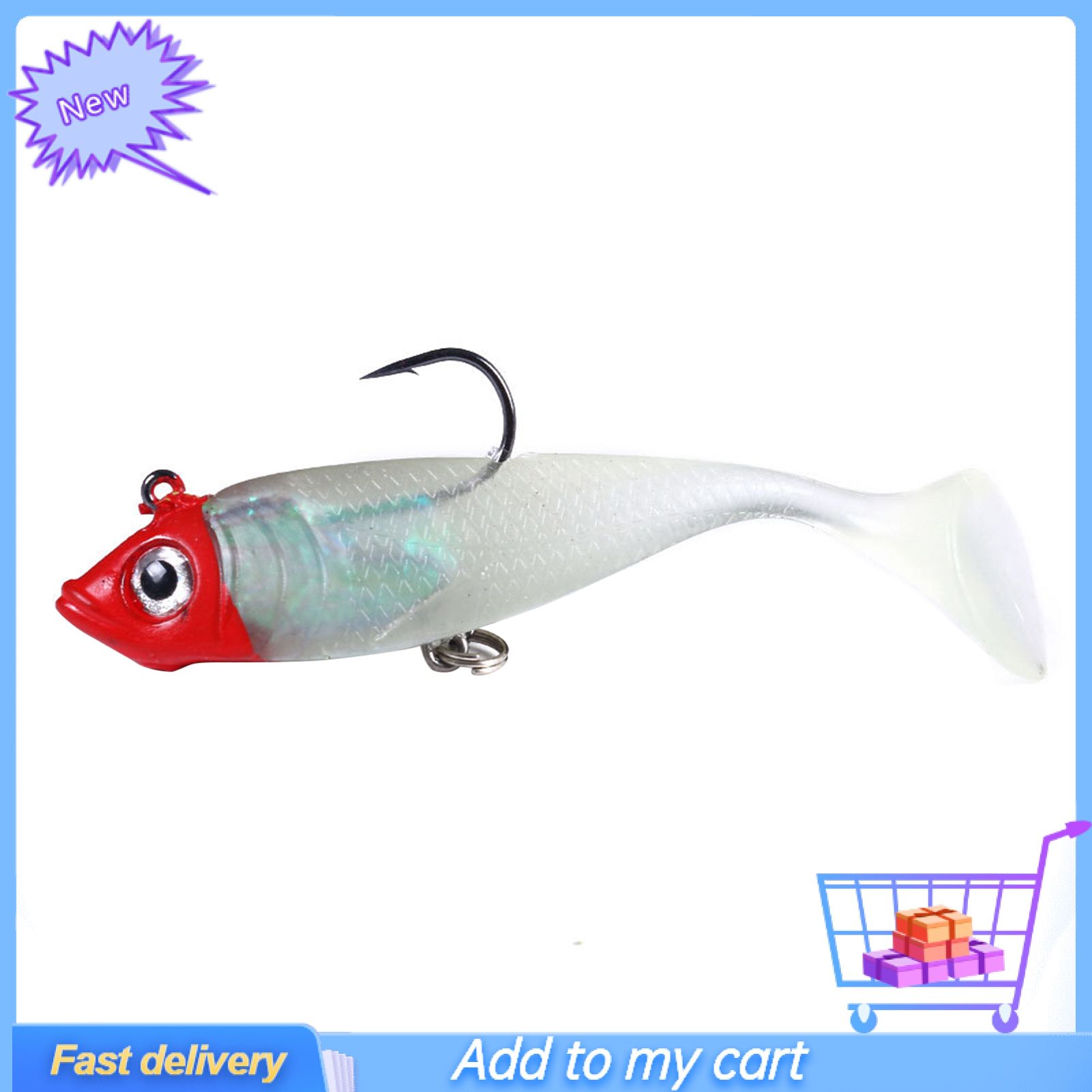 18.5g 10cm Luminous Double Fish Hook  Lure Bionic Outdoor Fishing Bait