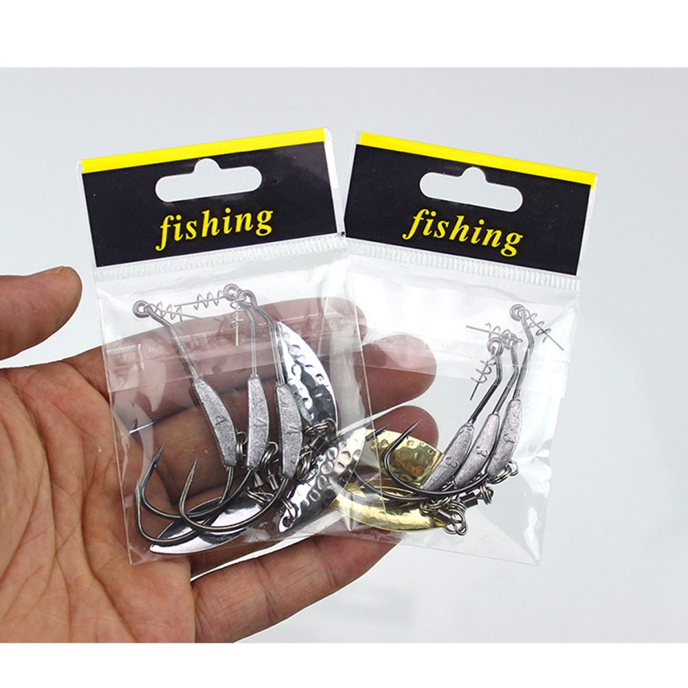 3pcs/set Crank Fising Hook With  Sequins Lure  Fishing Hook