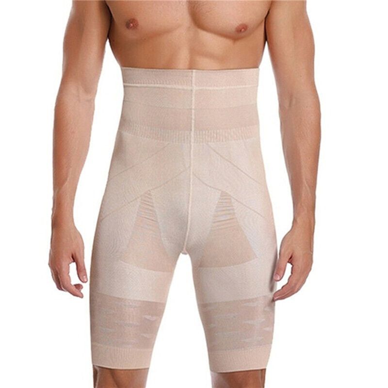 High Waist Slimming Tummy Control UniPanties Shapewear Underwear Body Shaper Men Sports Leggings Fitness Pant