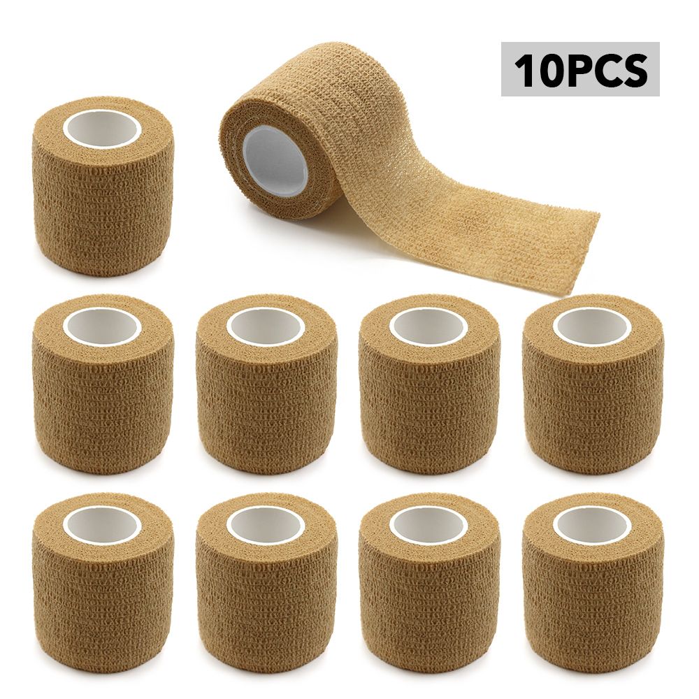 10 PCS Self Adhesive Bandage Wrap 2 Inches 5 Yards Athletic Elastic Cohesive Bandage For Workout Fitness