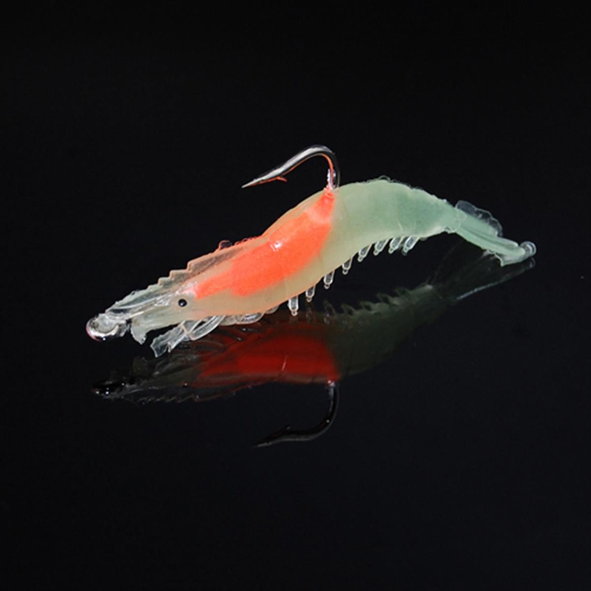 nous Shrimp  Baits Soft ulation Prawn Lure Artificial Bait Sea Fishing ackle