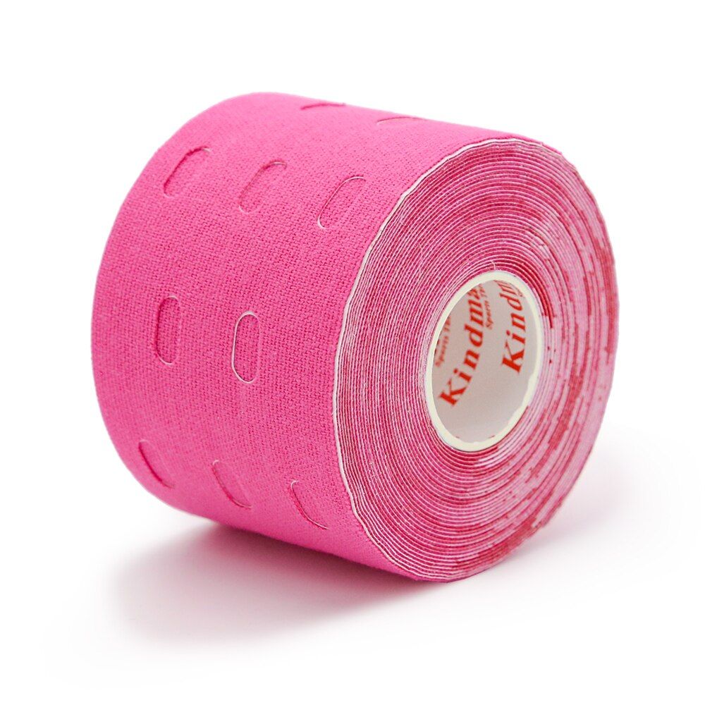 Kindmax Hole Kinesiology Tape Medical Elastic Sport  Athletic Tape for Muscle Support Strain Injury Pain Relief, 5cm x 5m Roll