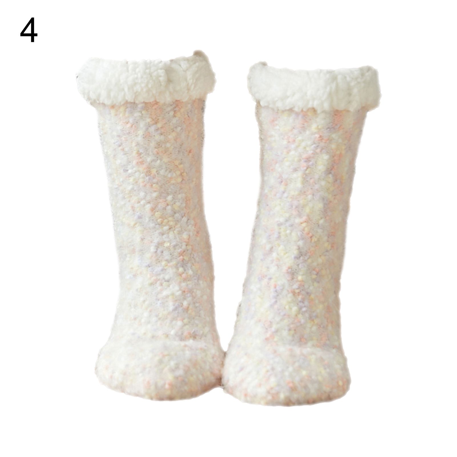 Floor Socks Non-Slip Silicone Pure Color Soft Floor Socks