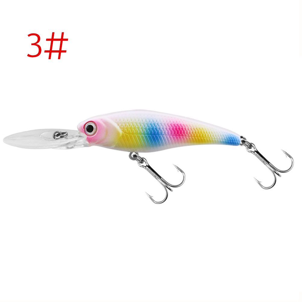 Yfashion Fishing Lure Long ongue Fishing lure 9cm 6.5g Artificial Bait Built-in ring beads ulates hard fishing lures