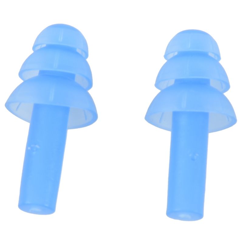 Pair Swimng Dive Flexible e Ear Plugs Earplug Blue