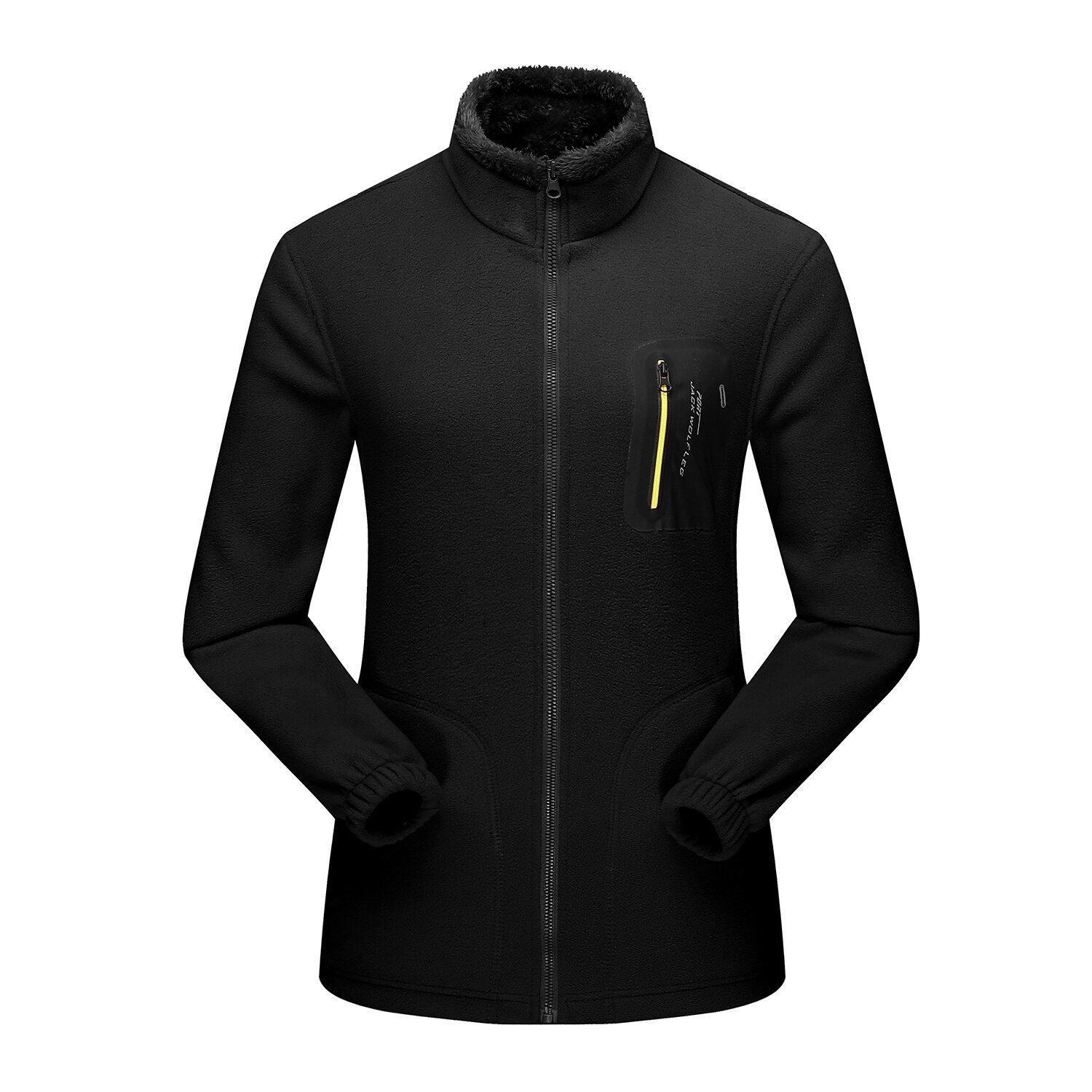 Men Women Full-zip Soft Polar Fleece Jacket Coat Windbreaker For Spring Autumn Winter Outdoor Classic Fit Hiking Camping