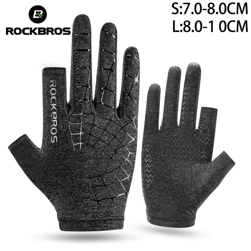 ROCKBROS Cycling Bike Gloves Touch Screen Breathable Anti-slip Elasticity Men Women Driving Hiking Outdoor MTB Bicycle Gloves