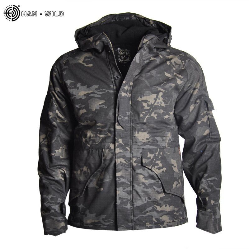 Military Tactical Jackets Men Airfoft Waterproof Windbreaker Jacket Male Hooded Coat Outdoor Fishing/Hiking Jackets
