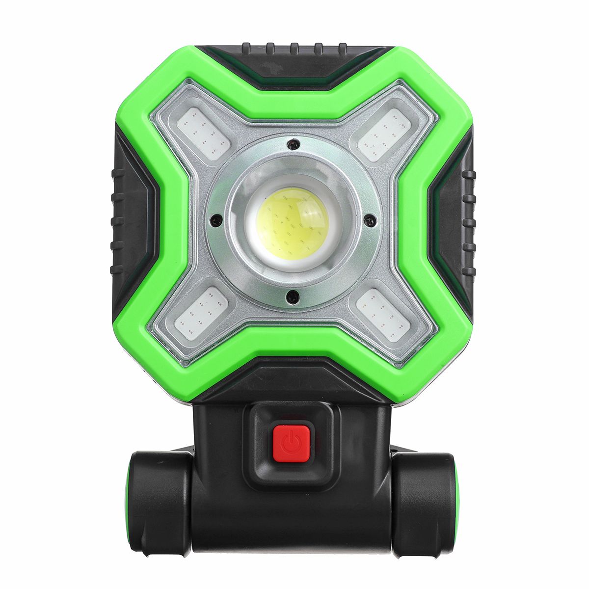 Enrich your life Red+White COB LED Floodlight USB Charging Solar Powered Spot Work Lamp Outdoor