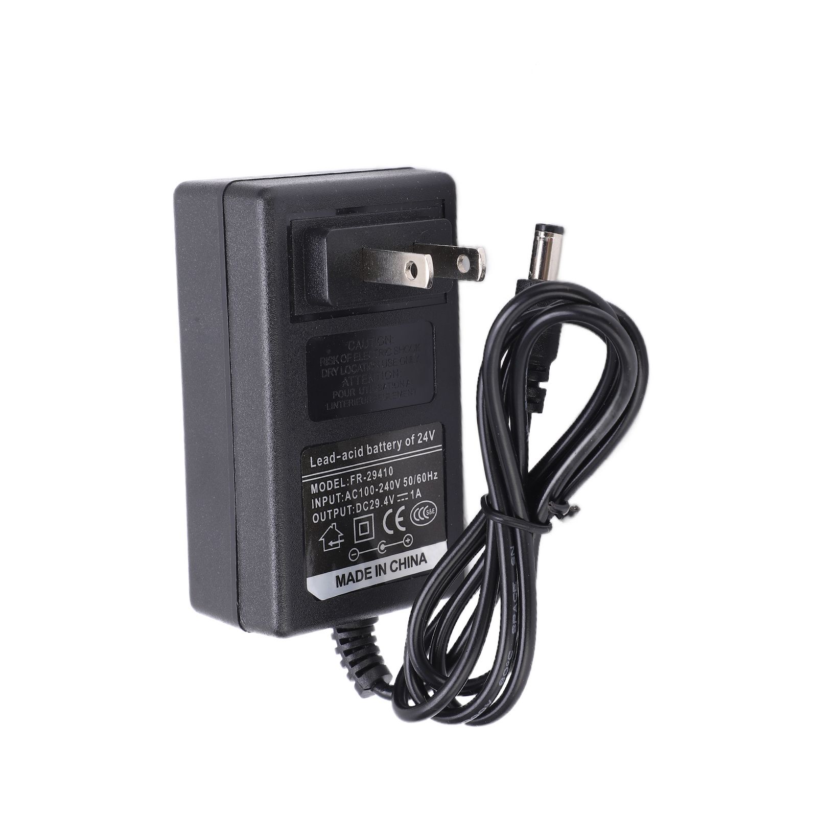 Lithium Charger 29.4V 1A Power Supply Adapter For E-Scooter US Plugs