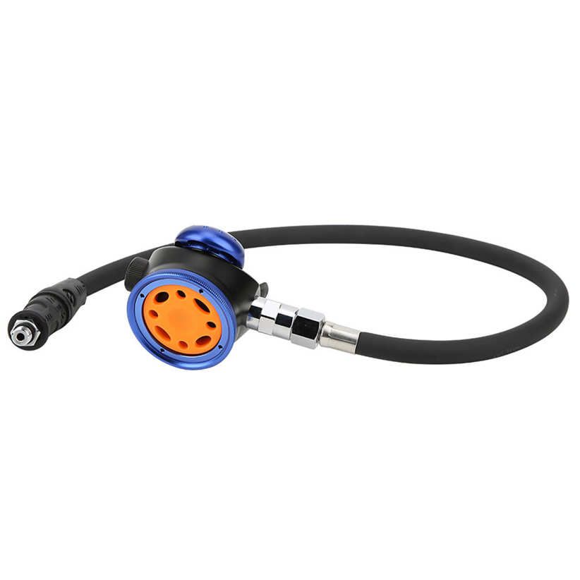 Snorkeling Valve Pure Metal Second Level Regulator Breath Diving Equipment with Medium Pressure Tube