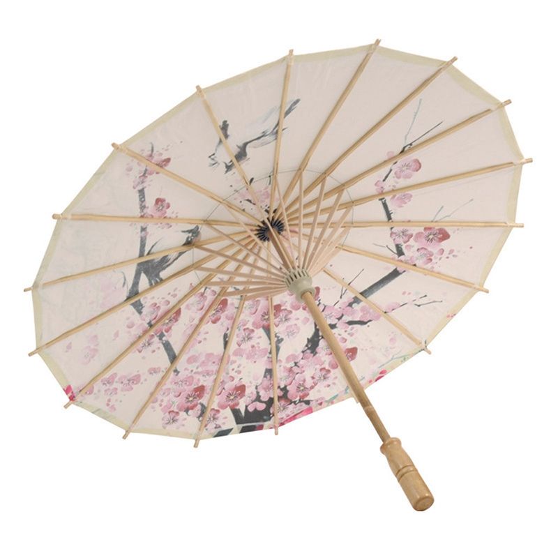 Art Umbrella Chinese Silk Cloth Umbrella Classical Style Decorative Umbrella Oil Paper Painted Parasol Umbrella