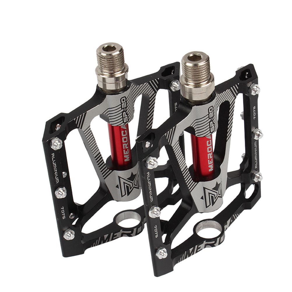 Yfashion MEROCA  Aluminum Alloy  Flat Pedal  cycle ood ip Light  Pedals