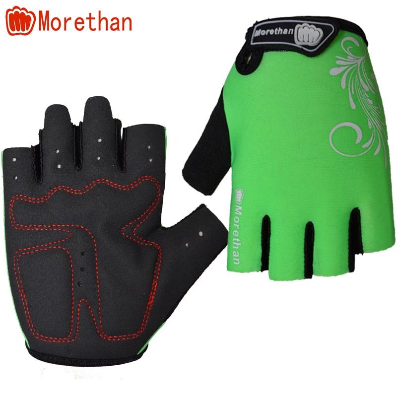 Promotion Bike Gloves Half Finger Team Guantes Ciclismo  Breathable Gloves for  Man Woman Kids Summer  Bicycle Glove 5 Colors