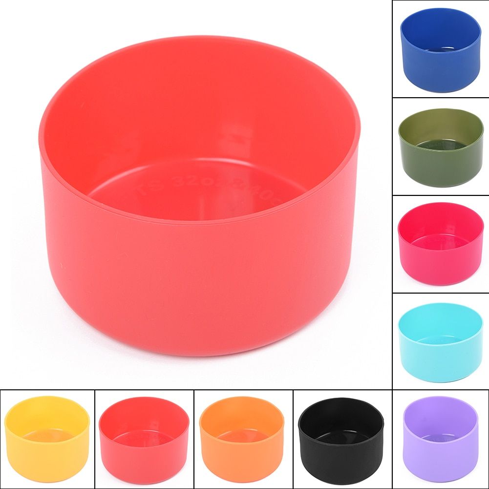 12&24oz 7.5cm Slip-proof Silicone Bottle Sleeve Boots Fit for Hydro Flask Bottle Outdoor Coturno Bike Bottle Boot