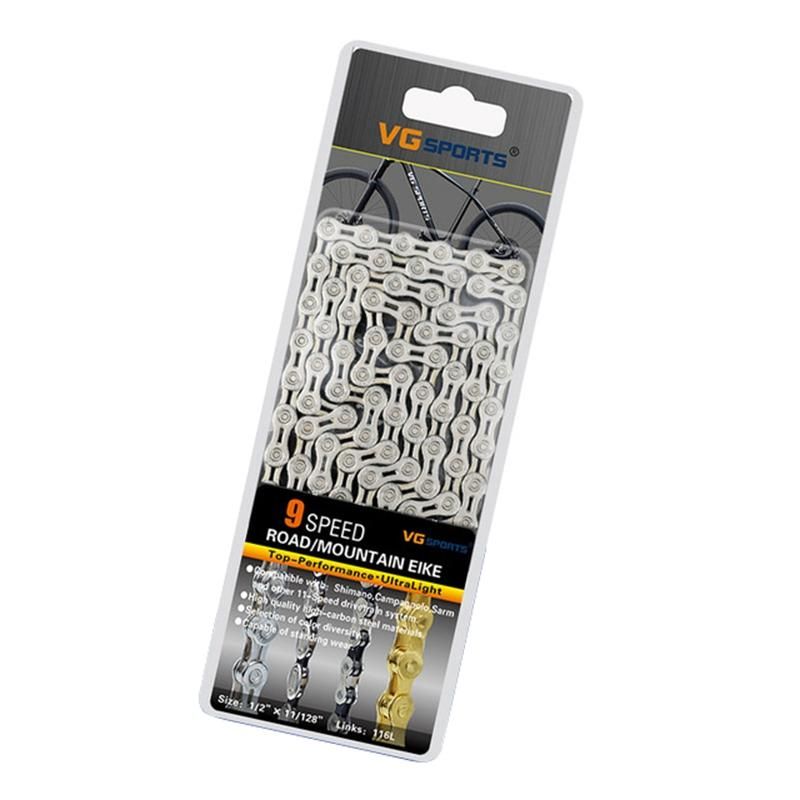 Sports Ultralight 9 Speed Bicycle Chain Bike Chain Half Full Hollow 116L Mountain Mtb Road Bike Chains