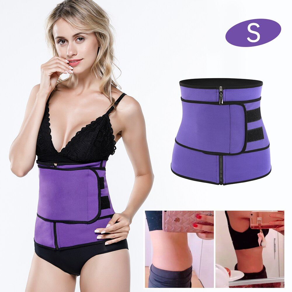 Neoprene Fitness Waist Trainer Corset Sweat Belt for Women Weight Loss Compression Trimmer Workout Body Shaper Fitness S-3XL