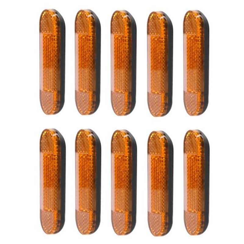 JOUYI 10Pcs Safety Front ABS Reflective Tube Night Warning Reflector for Xiaomi Mi Electric Scooter 1S Pro M365 Accessories
