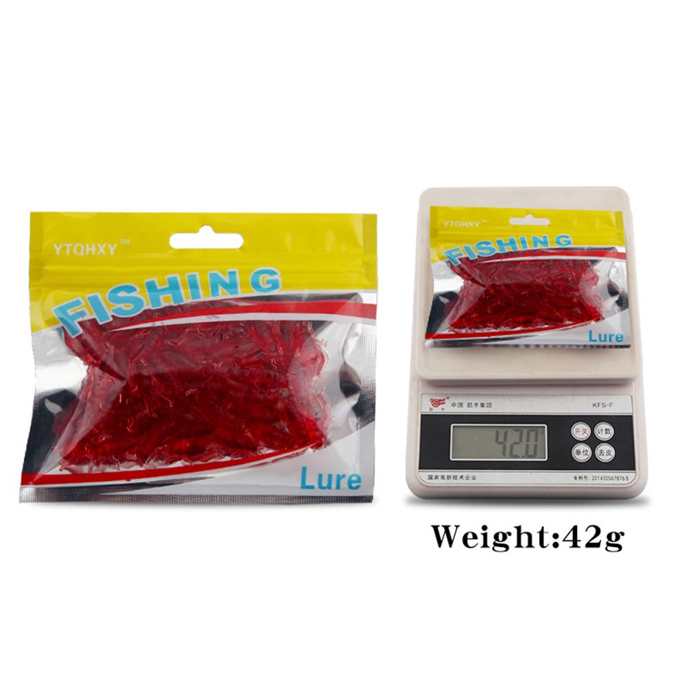 Yfashion 50pcs/bag Silicone Cricket Shaped Fishing  Lure With Hook  0.7g Length 2.1cm Floating Insect