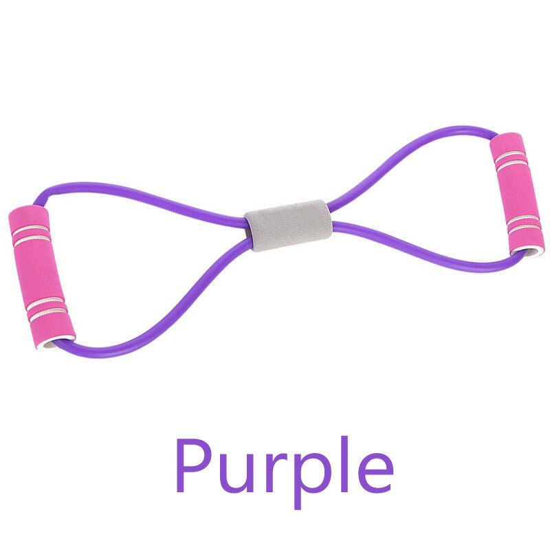 8 Word Fitness Yoga Gum Resistance Rubber Bands Fitness Elastic Band Fitness Equipment Expander Workout Gym Exercise Train