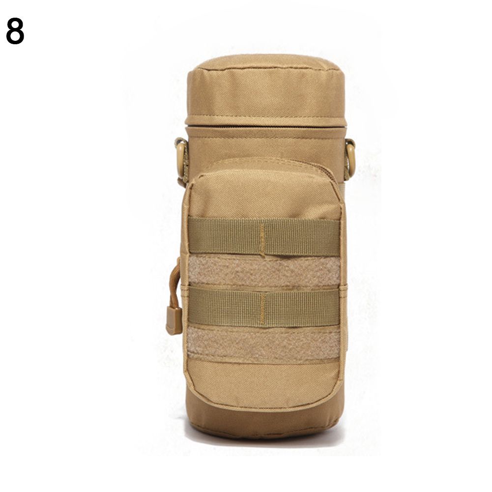 Molle Outdoors Tactical Shoulder Bag Water Bottle Pouch Kettle Waist Back Pack