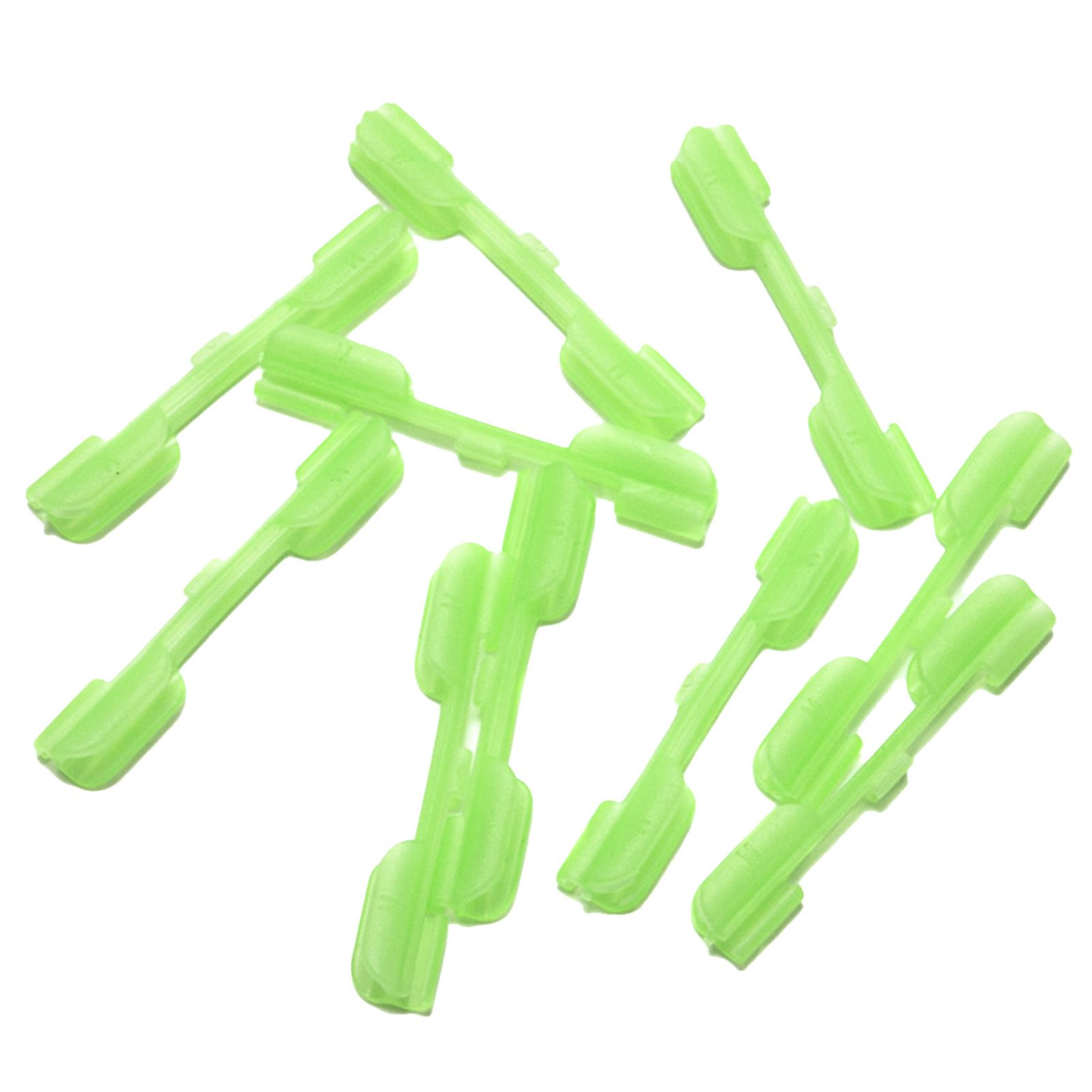 10Pcs Rod Tip Lure Clip Luminous Stick Deck Accessories for Night Fishing