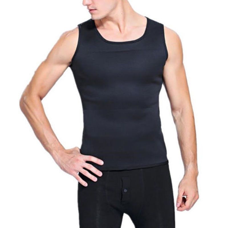 Men Fitness Body Shape Neoprene Vest Sauna Ultra thin Sweat Shirt Reducation Phases and Model Corset Shapewear
