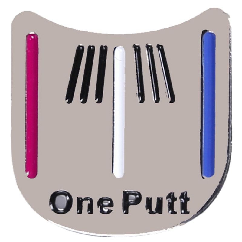 2X Magnetic Cap Clip Removable Metal Golf One Putt Aiming Ball Marker Set Color