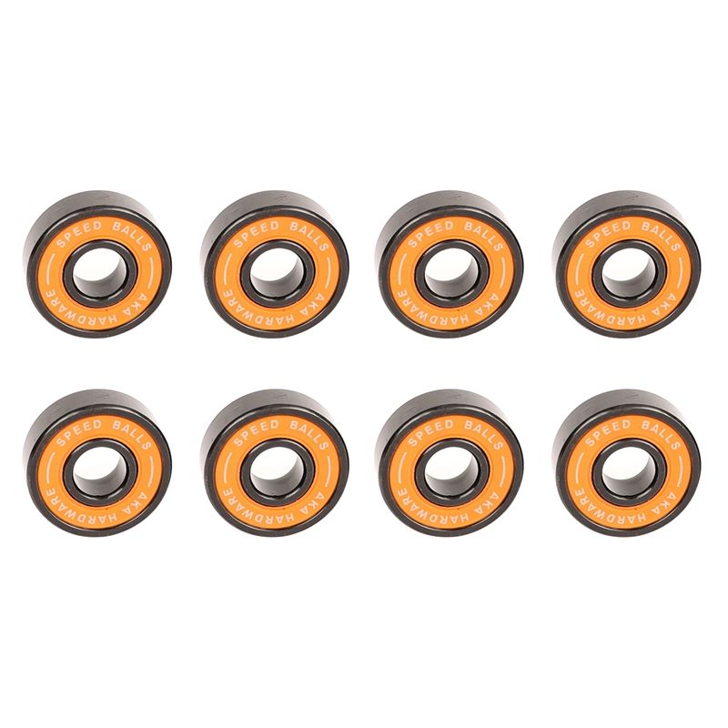 8 Pcs Skateboard Bearings Premium Skateboard Bearings, Pro Longboard Bearings for Skate Skateboard Wheel Orange