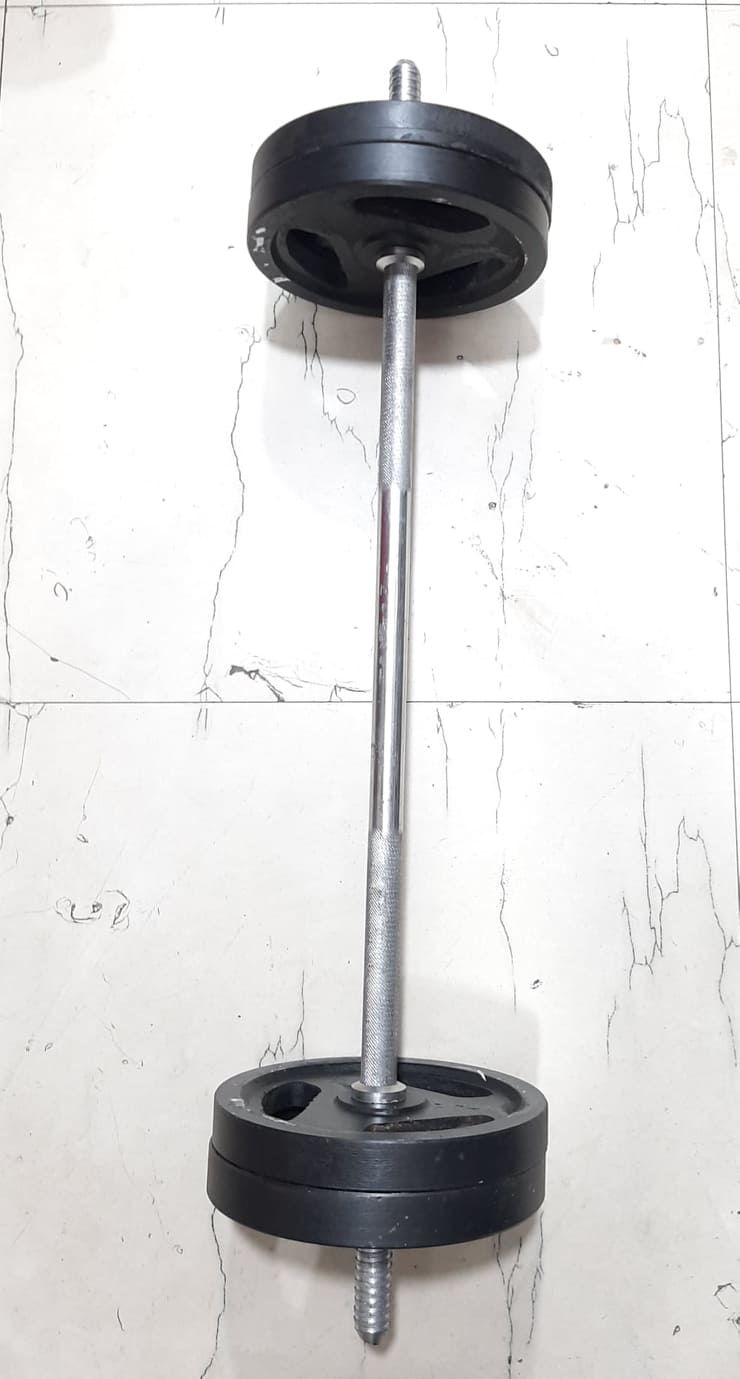 20 kg Black iron and 3 Feet Burble Stick [{5KG x 4}=20KG]