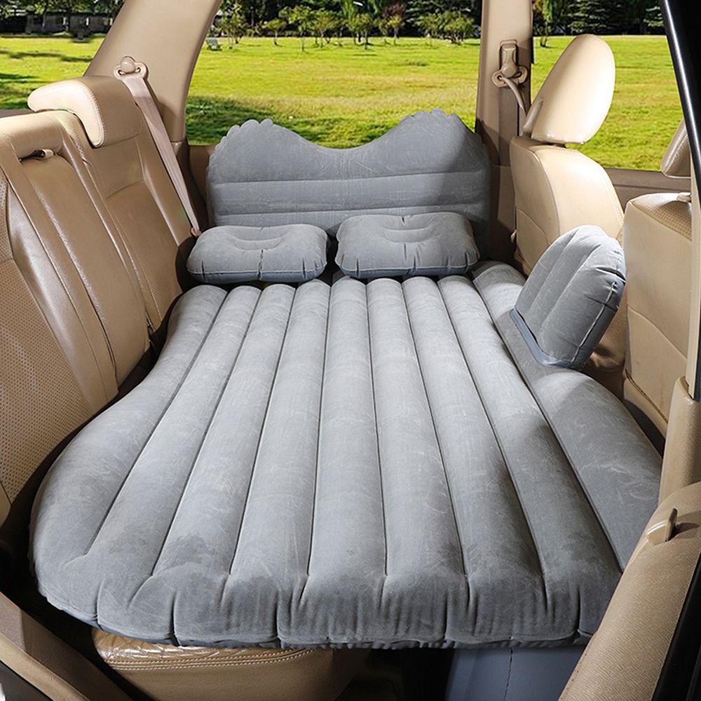 Portable Car Mattress Foldable Cushion Air Bed Inflatable Mattress Car Bed with Air-Pump Camping Travel Mattress
