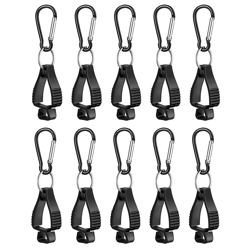 10Pcs Outdoor Work Belt Clip Work Gloves Safety Clip Towel Clip Fixed Glove Clip Multi-Function Tool