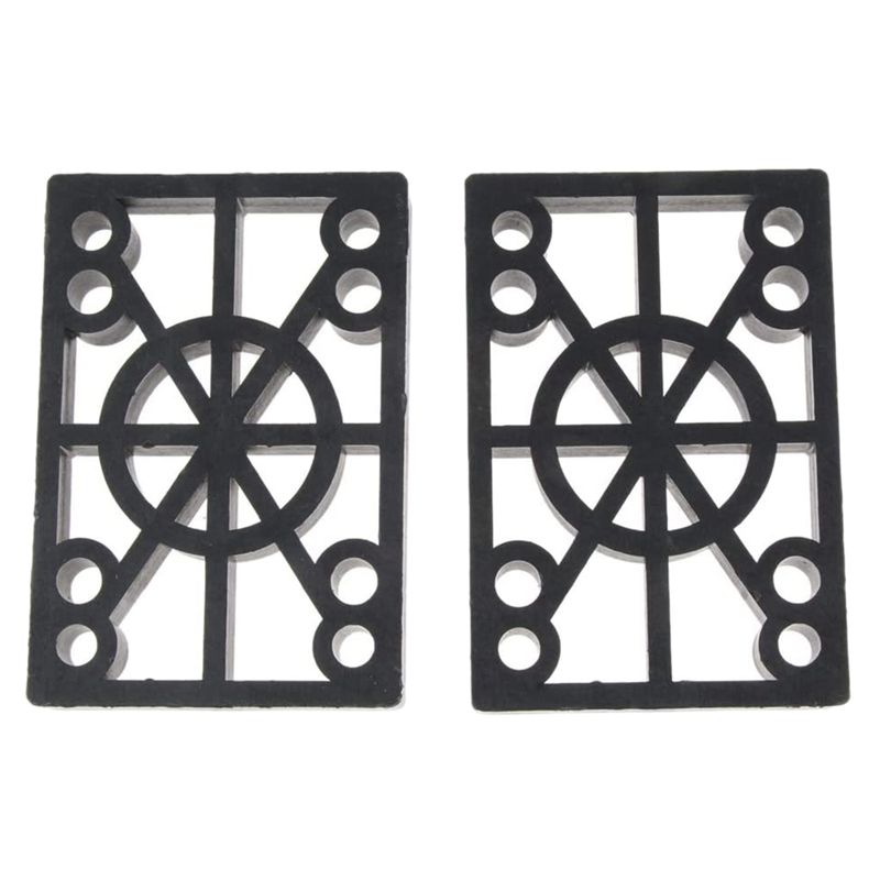 2Pcs Hard Plastic Skateboard Risers 12mm Longboard Shock Pads Land Surfing Skateboard Accessories