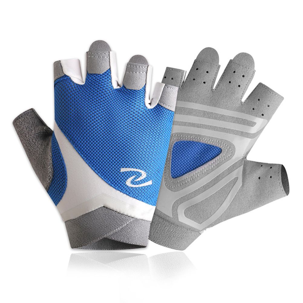 1pair Gloves For Hiking Fitness Riding Yoga Half Finger Hand Protector