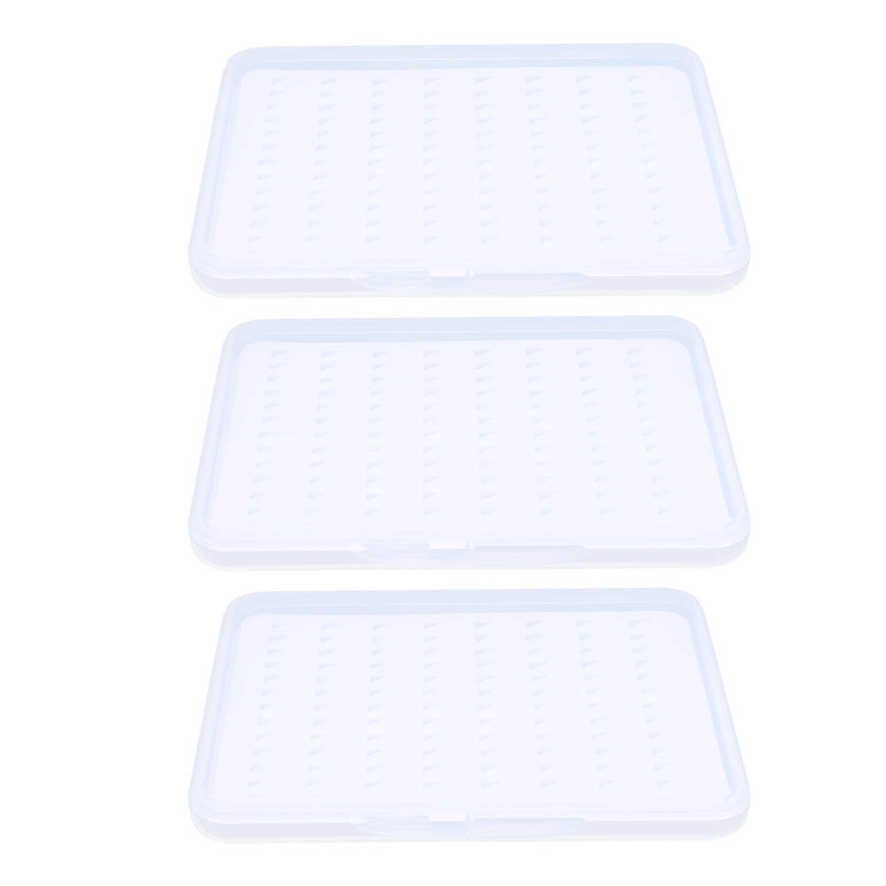 Lure Bait Box 3Pcs Single Side Transparent Portable Fishing Waterproof Accessory Storage