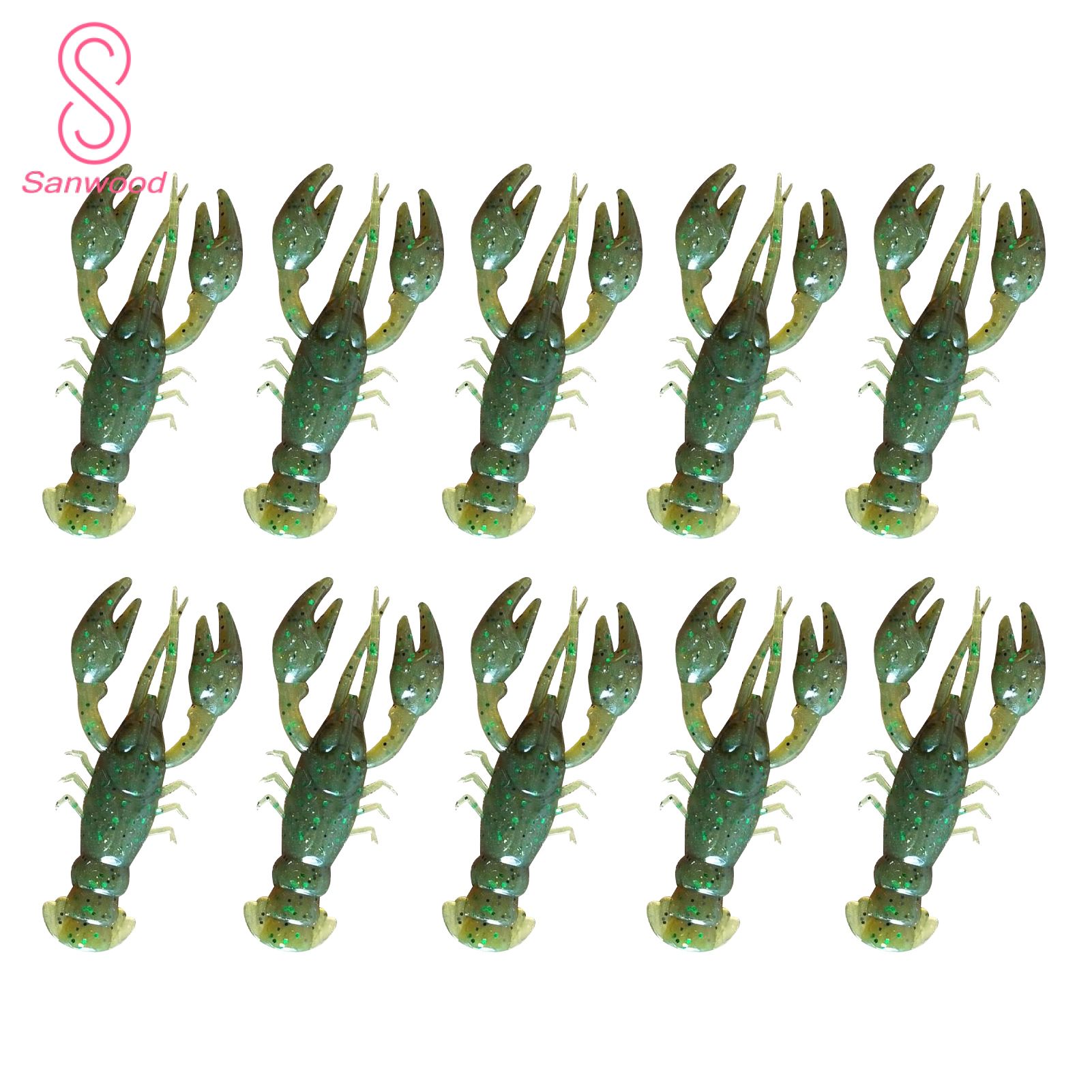 Fake Shrimp Bait Artificial Plastic Strong Flexible Shrimp Bait