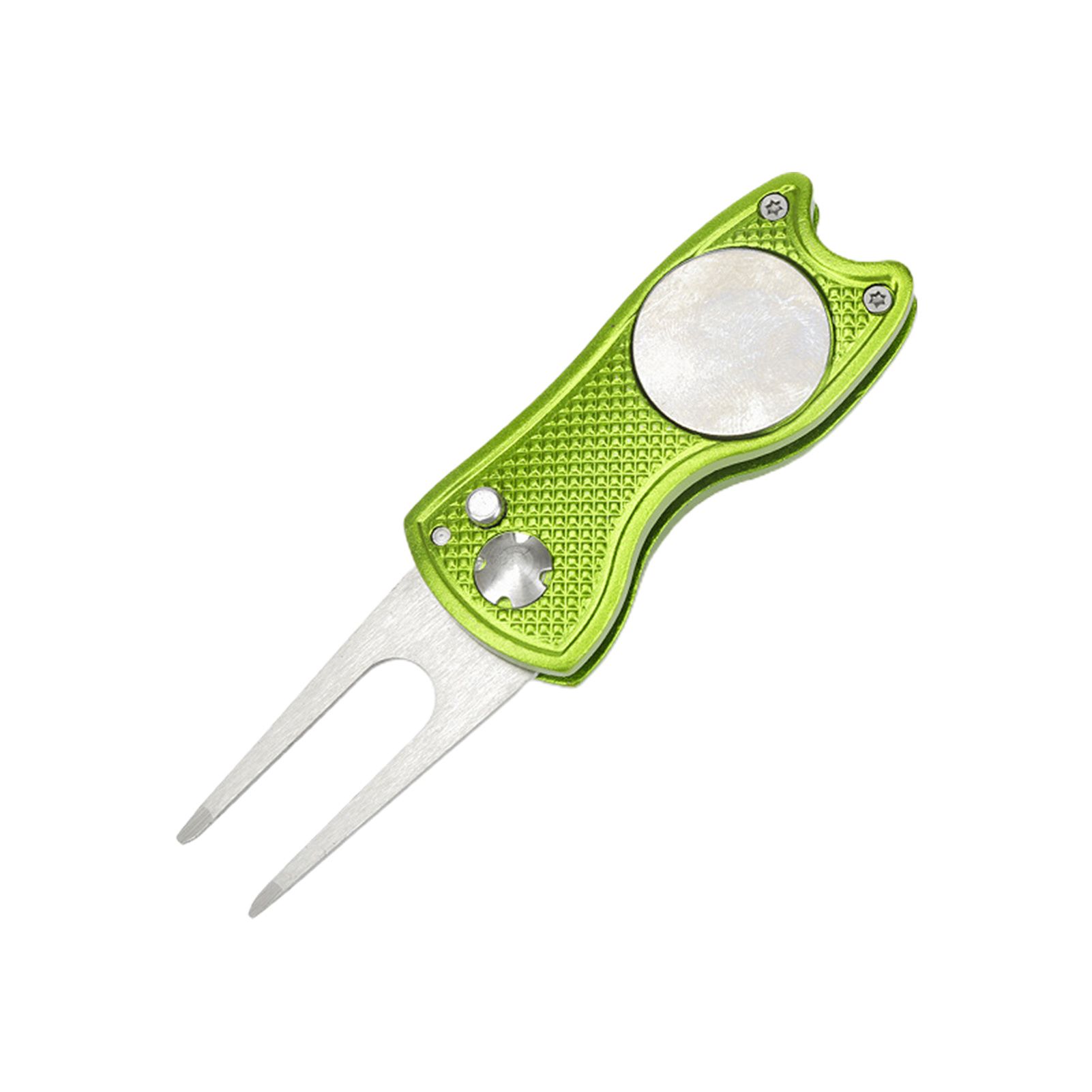 Golf Pitch Fork Ergonomic Design Golf Training Aids Pitch Alloy Divot Tool