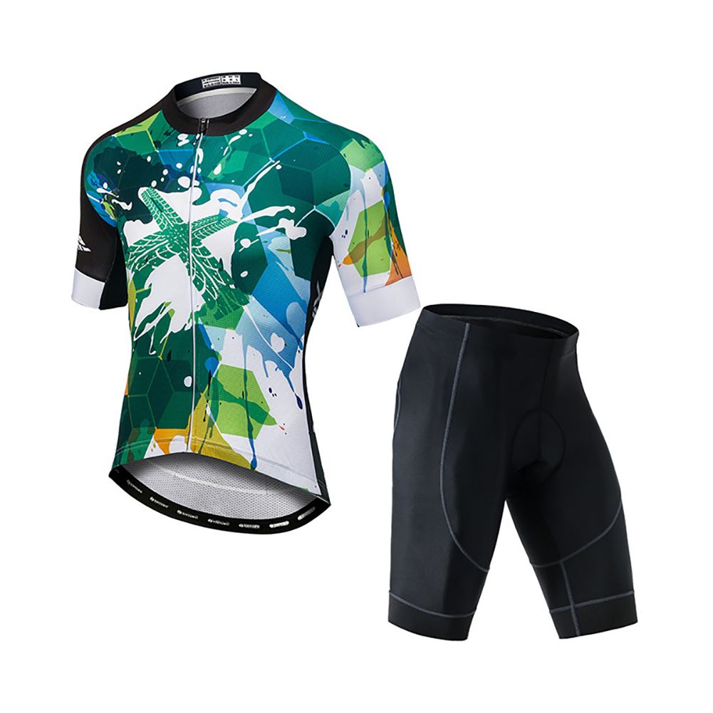 een Printing Model Autumn Winter hicken Cycling Clothes Riding op and Pants Summer Cycling Suit