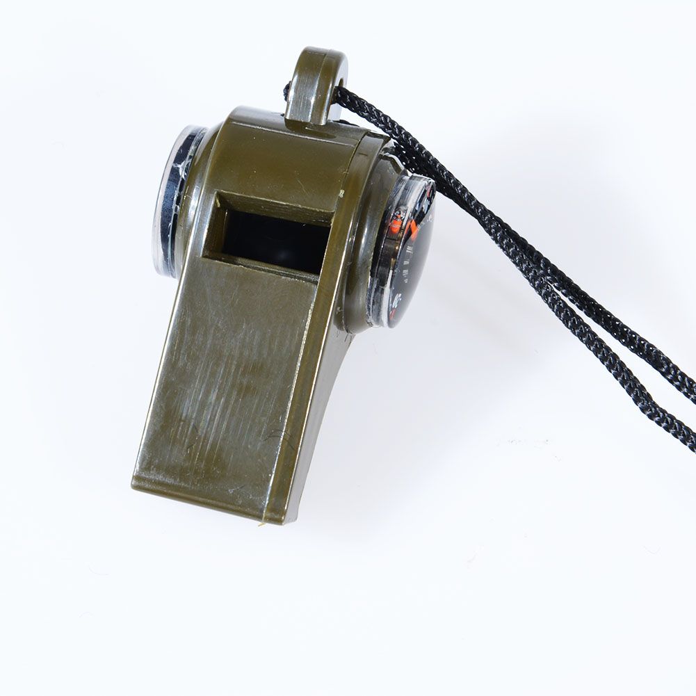 Yfashion Outdoor 3 in 1 Hiking Camping Emergency Survival ear Whistle Compass hermometer