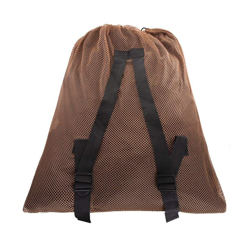 Hunting Adjustable Shoulder Straps Mesh Decoy Bags Mesh Decoy Bag with Shoulder Straps Outdoor Hunting Supplies Yellow L
