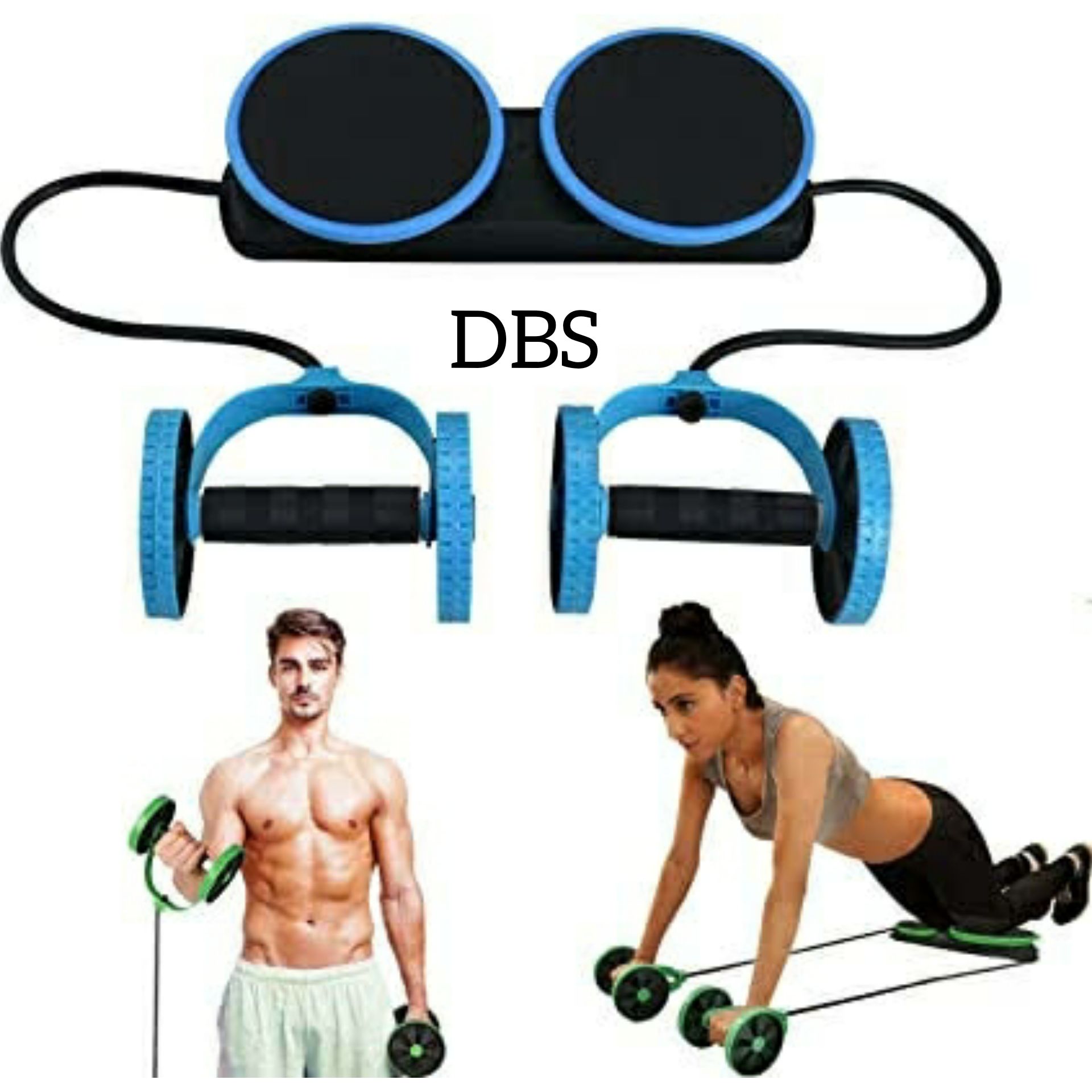 DBS Advanced Revolex Xtreme Home Gym Abs Abdominal Exercise Equipment Work Out Gym Ab Rollers Fitness Equipment Muscle Building - ON Dubai Sporst