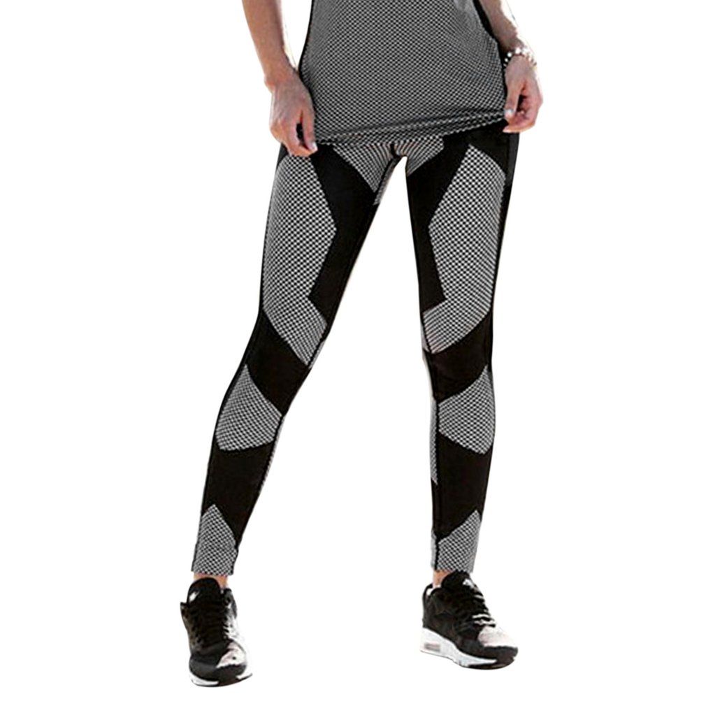 Fashion Print Elastic Yoga Pants Women Fitness Sport Pants Running Sportswear
