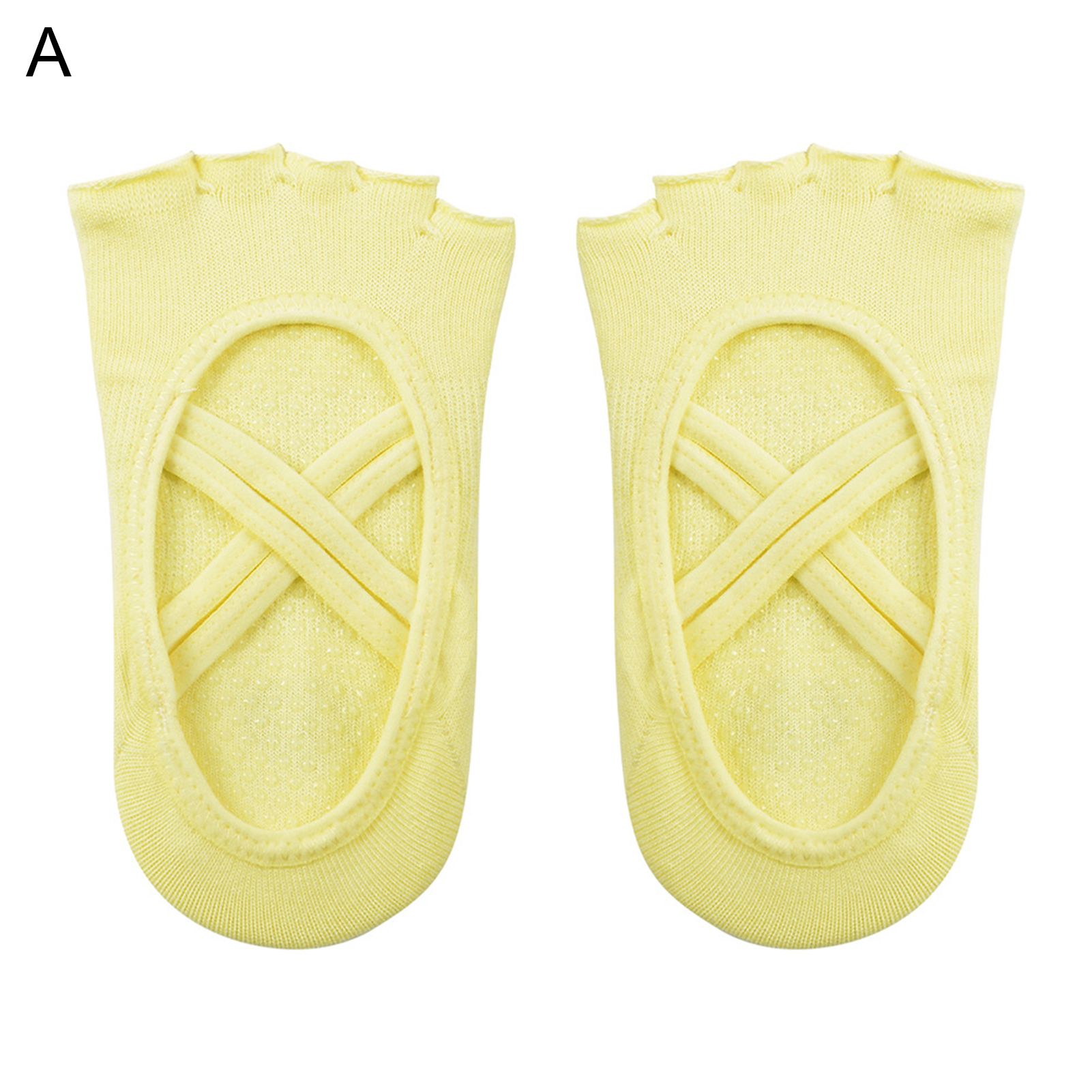 Yoga Socks Anti-skid Cross Strap Design Five-finger Socks