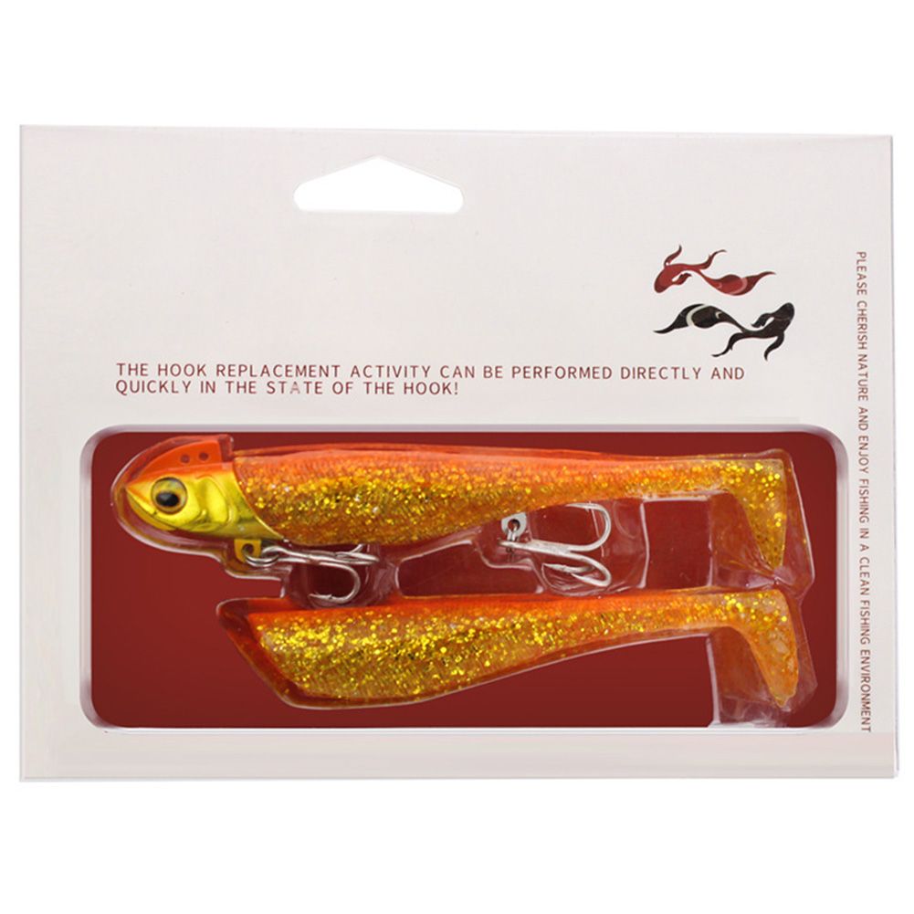 Yfashion Soft Fishing Bait 19g23g30g37g DIY  Head Jig Fish  ail Sea Bass Lure Fishing ackle Fishing Lures