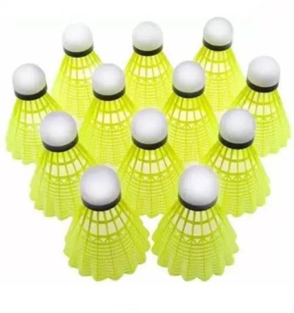 Plastic Batminton Cork 12Ps